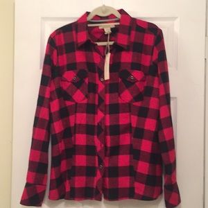 Natural Reflections Flannel Shirt NWT